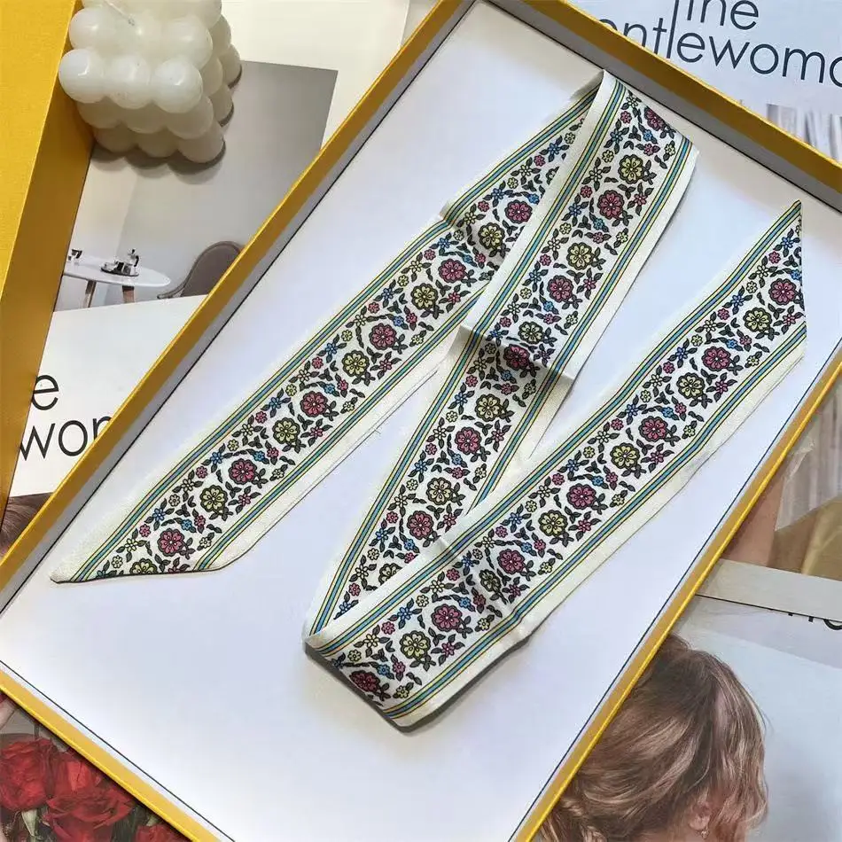 5*90 سنتيمتر جديد قطري وشاح حريري طبقة مزدوجة حك الحرير الرجعية المرأة تنوعا حقيبة ملزمة اكسسوارات عقال هدية تذكارية #2