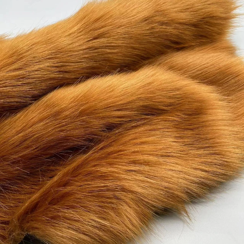 Plush Fabric Soft Smooth Imitation Fox Fur Clothing Collar Carpet Decoration Pad Counter Cloth Diy Sewing By The Meter