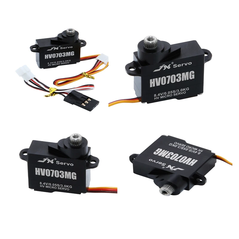 JX PDI-HV0703MG 8.4V haute tension Ultra léger 7.1g 3.0kg.cm couple moteur sans noyau servo numérique pour avion Robot