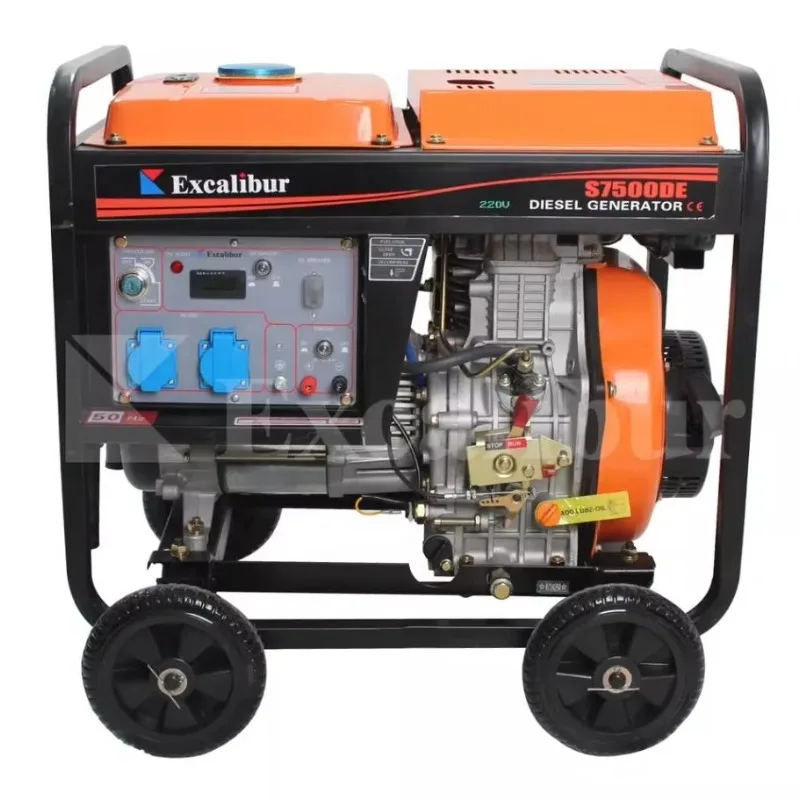Low - Noise Eco - Efficiency Modern Diesel Generator Set Diesel Generator 5.5Kw Modern 5Kva S7500DE Diesel Generators