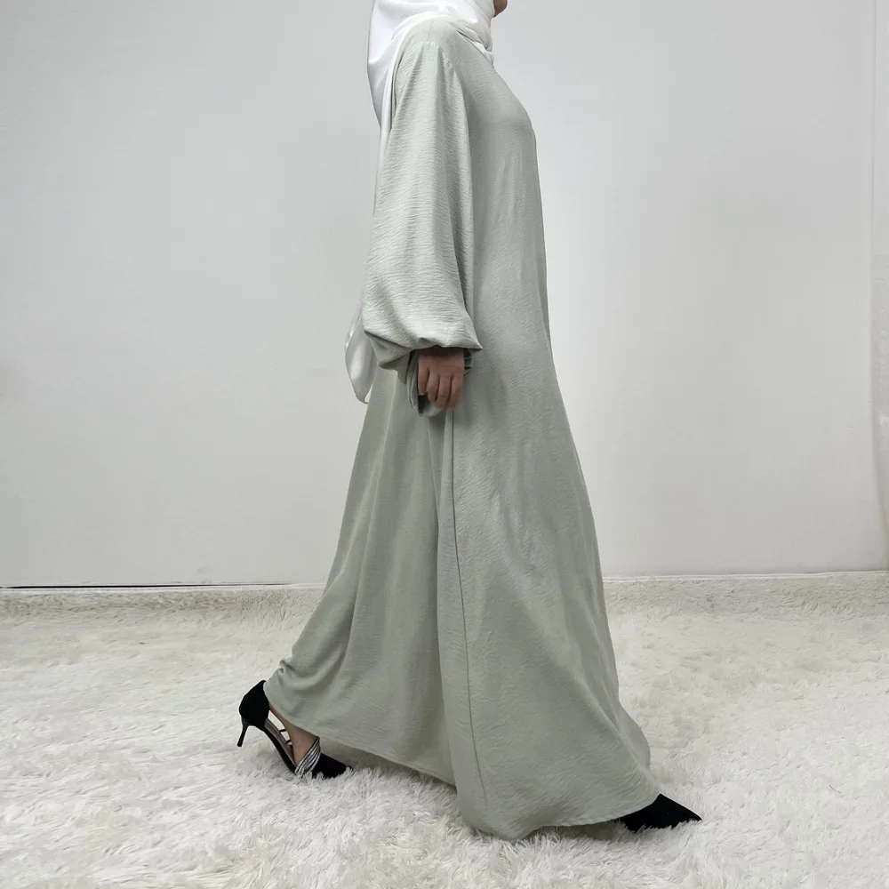 

2026 Saudi Arabia Muslim Wiomen Modest Abayas Maxi Dress Eid Dubai Plain Abaya Holiday Party Solid Turkey Islamic Long Clothes