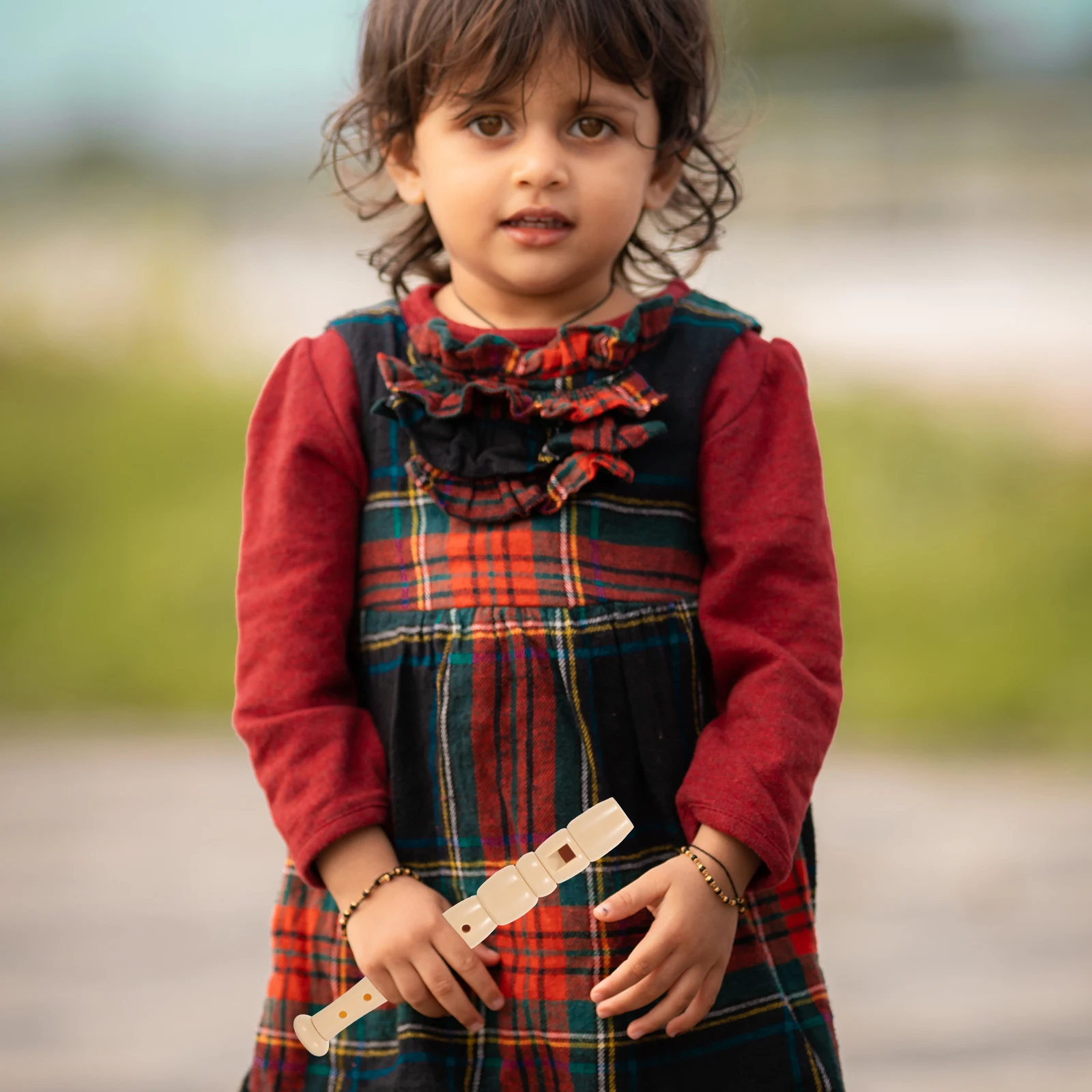 2Pcs Plastic Clarinet Professional Kids Wind Instrument Portable Beginner 6 Hole Musical Toys Sound