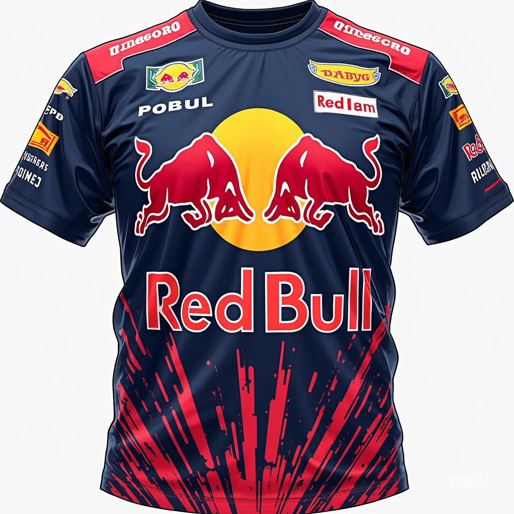 2025 Heren Zomer High-End Merk Red Bull T-Shirt Met Korte Mouwen Mode Losse Top Outdoor Extreme Sporten Red Bull Wielertrui