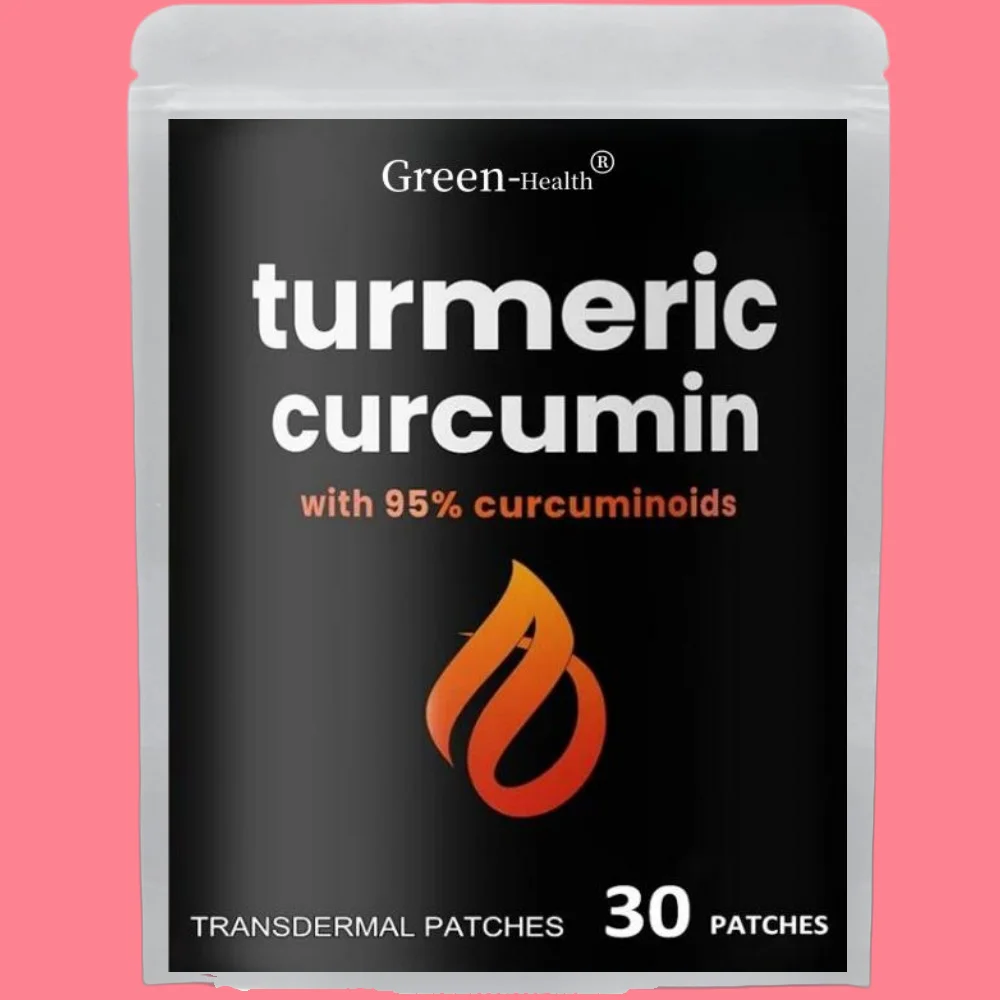 Turmeric Curcumin Transdermal Patches Joint Health, Brain, Heart & Immune - 30 Patches One Month Supply