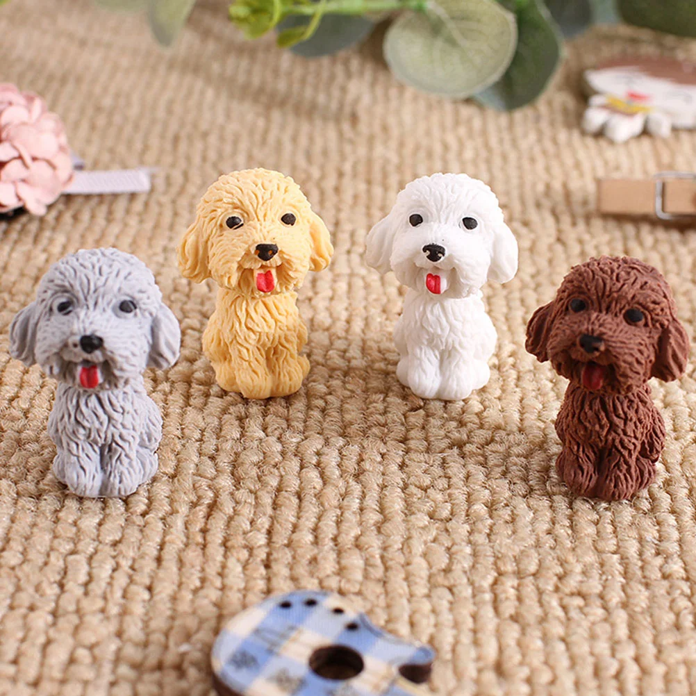 

24 PCS Puppy Eraser Toddler Toys Kids Erasers Students Pencil Animal Child Stationery Mini Erasing