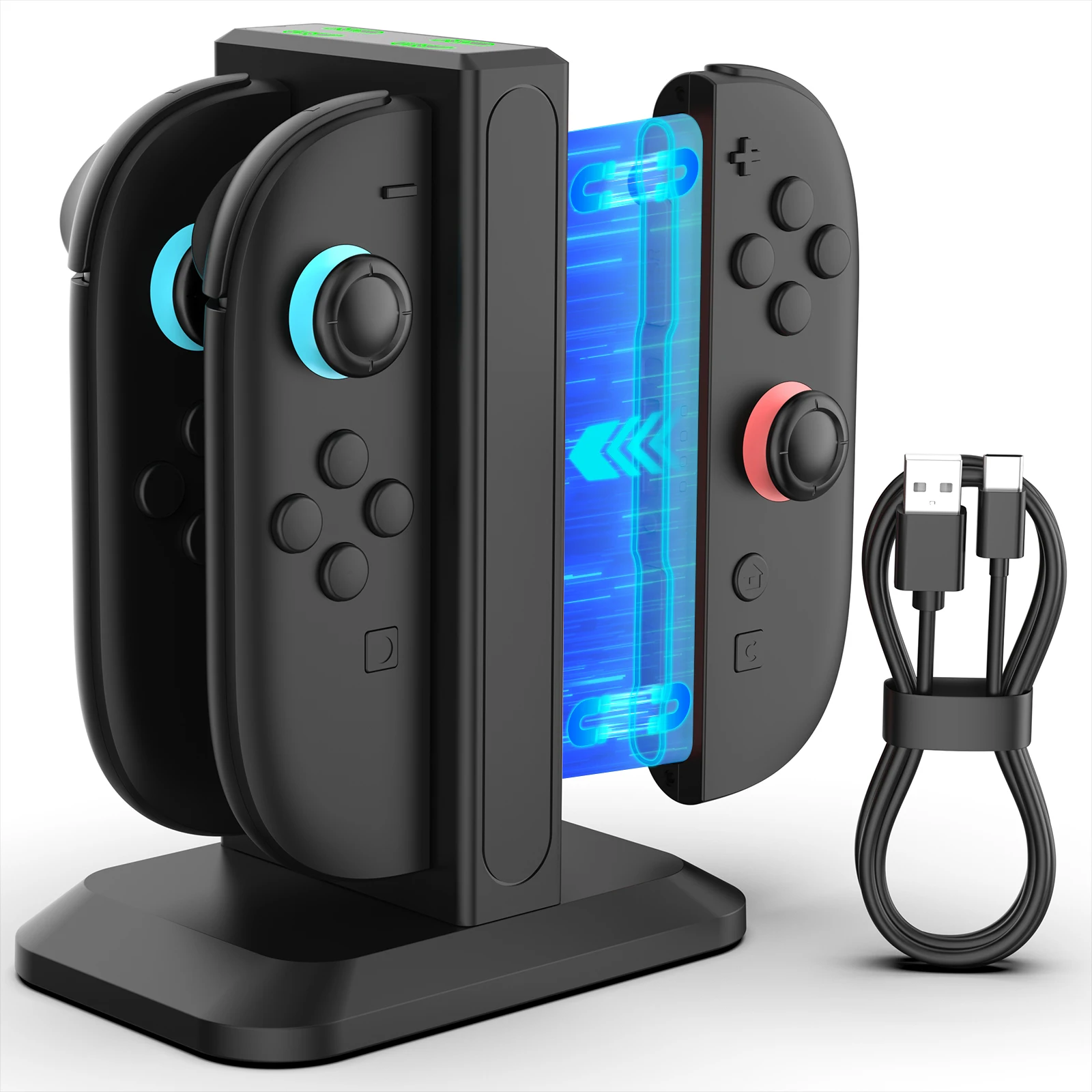 2025 nouvelle station de charge Joycon pour Nintendo Switch 2 contrôleur 4in1 Station de charge rapide magnétique pour Joy-Con chargeur 2.5 heures