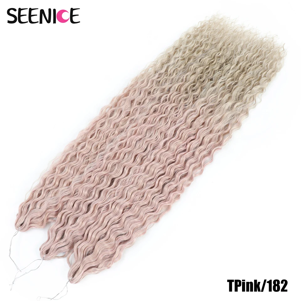 Ariel Curl Haar Wasser Welle Twist Häkeln Haar Synthetische Häkeln Zöpfe Ombre Blonde Afro Locken Tiefe Welle Flechten Haar Verlängerung