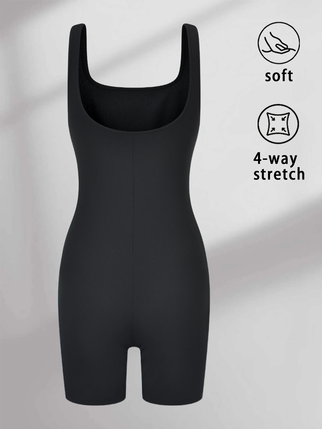 

Женские комбинезоны с квадратным вырезом и ребристой отделкой, женская одежда для сна и отдыха