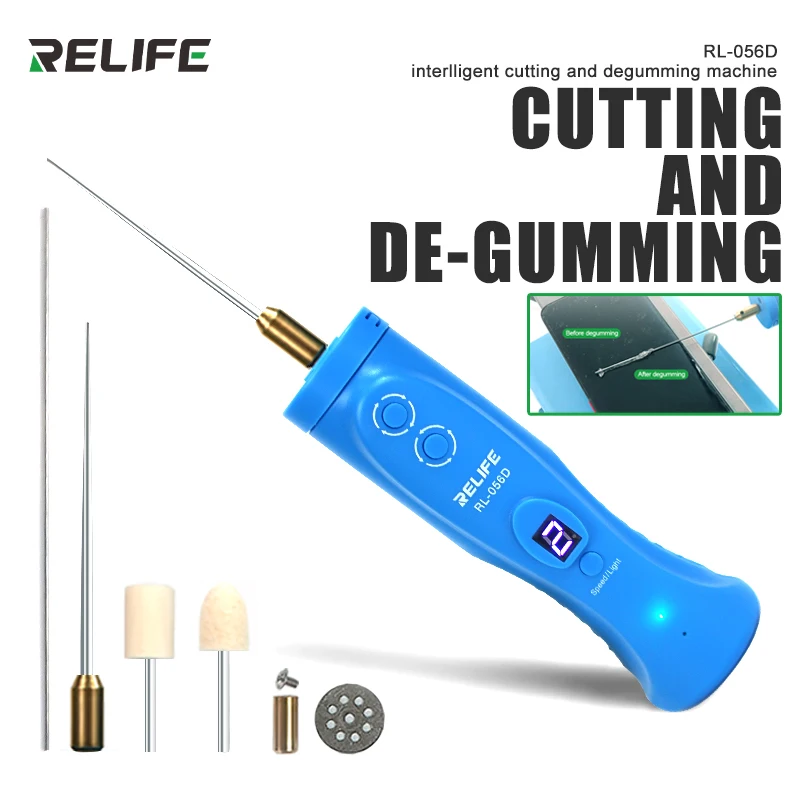 

RL-056D Intelligent Adhesive Cutter with 6 Adjustable Speed for Cutting Cover Plates/Removing Bracket Screws Tool Box Tools