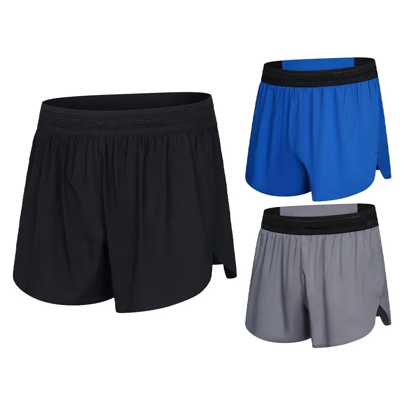 Shorts de corrida de secagem rápida masculino, ginástica, moletom de treino, treino fitness, suor curto, caminhadas, verão