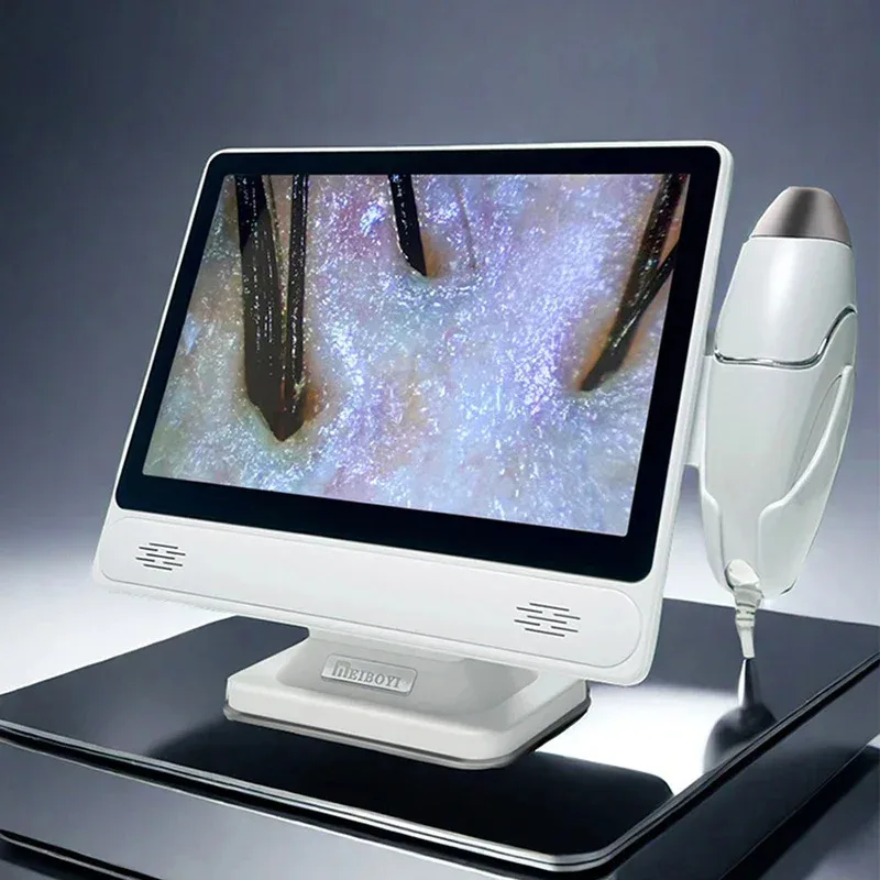 

10 Inch HD Digital Skin Analyzer 2024 Professional Hair Scalp Camera Detector Hair Follicle Oil Moisture Test Device Skin Care