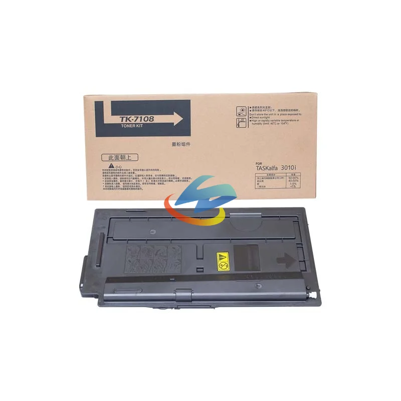 1 قطعة TK7107 TK7108 TK7109 خرطوشة الحبر لكيوسيرا Taskalfa 3010i متوافق TK-7107 TK-7108 TK-7109 ناسخة عبوة الحبر BK