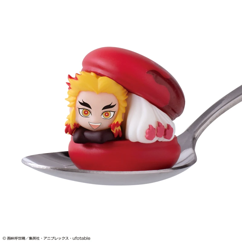 BANDAI Capsule Action Anime Demon Slayer Kimetsu No Yaiba Tokitou Muichirou Kyoujurou Mitsuri Obanai Sanemi Macaron Figures Toys