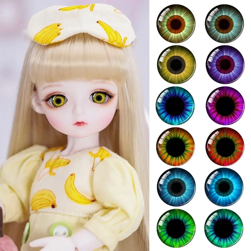 20pcs/10pairs 6mm-20mm Eyes Crafts Eyes Crystal Plastic Puppet Crystal Eyes Dolls DIY Tools DIY Doll Accessories High Quality