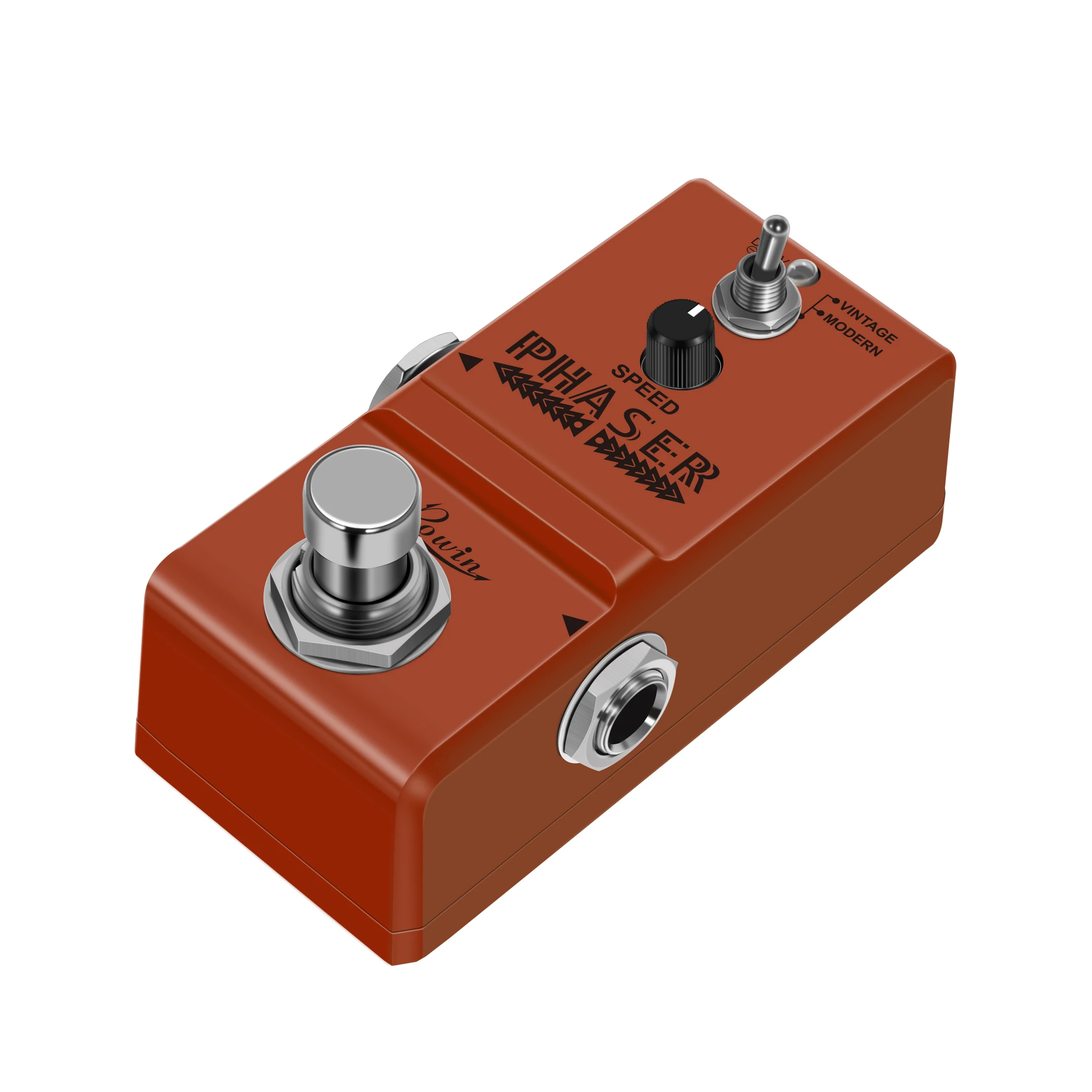 Rowin LN-313 Phaser Pedal Efek Gitar Mini Ture Bypass dengan Ukuran Lebih Kecil untuk Menghemat Lebih Banyak Ruang Di Papan Anda