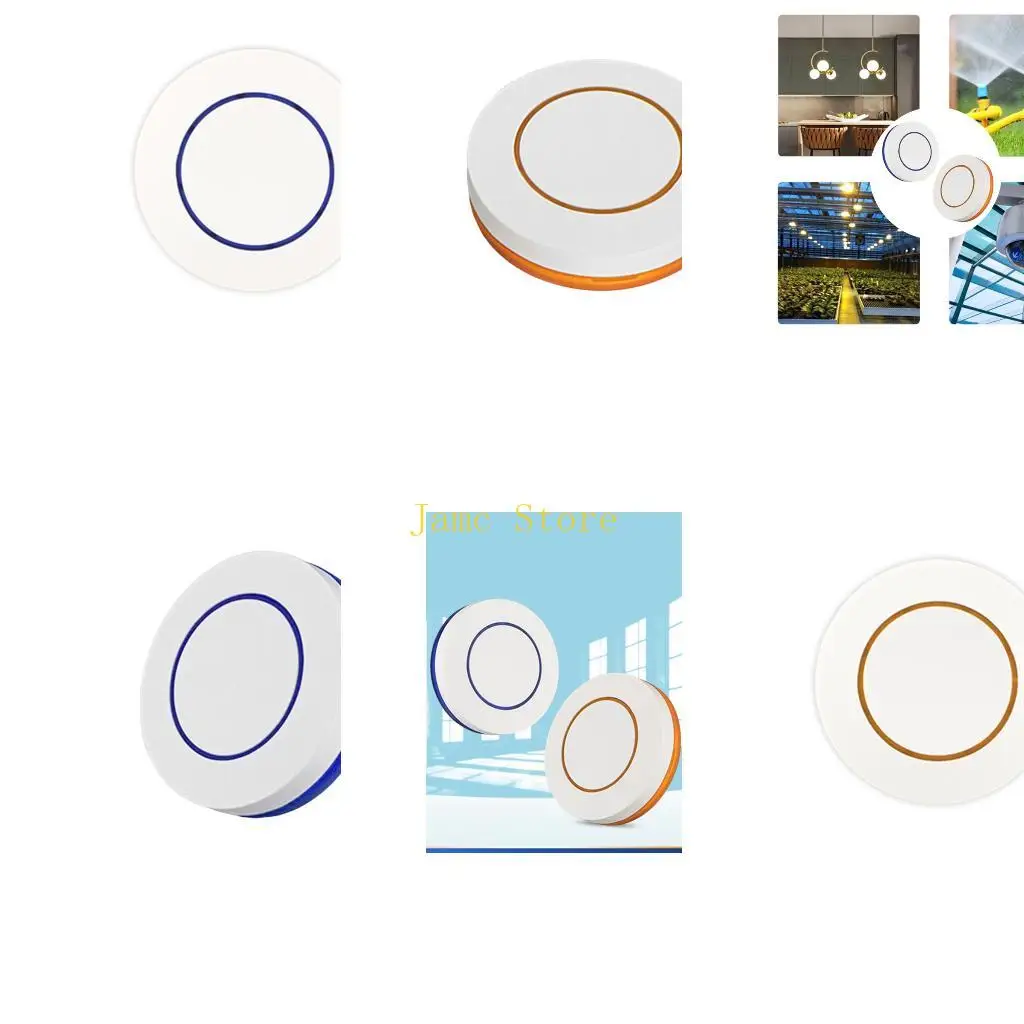 

LX0B Round Wireless Remote Control Button for Intelligent Home and Lighting Adhesive
