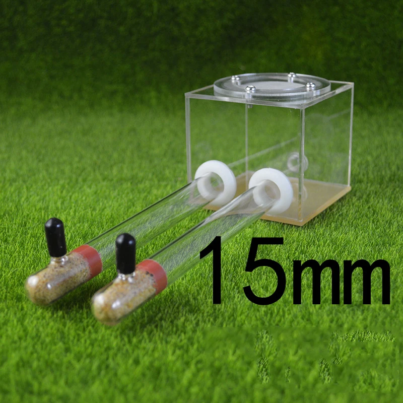 Gypsum with two test tubes Acrylic Pet Ant Nest Insect Breeding Rearing Humid Nest Insect Observation Case