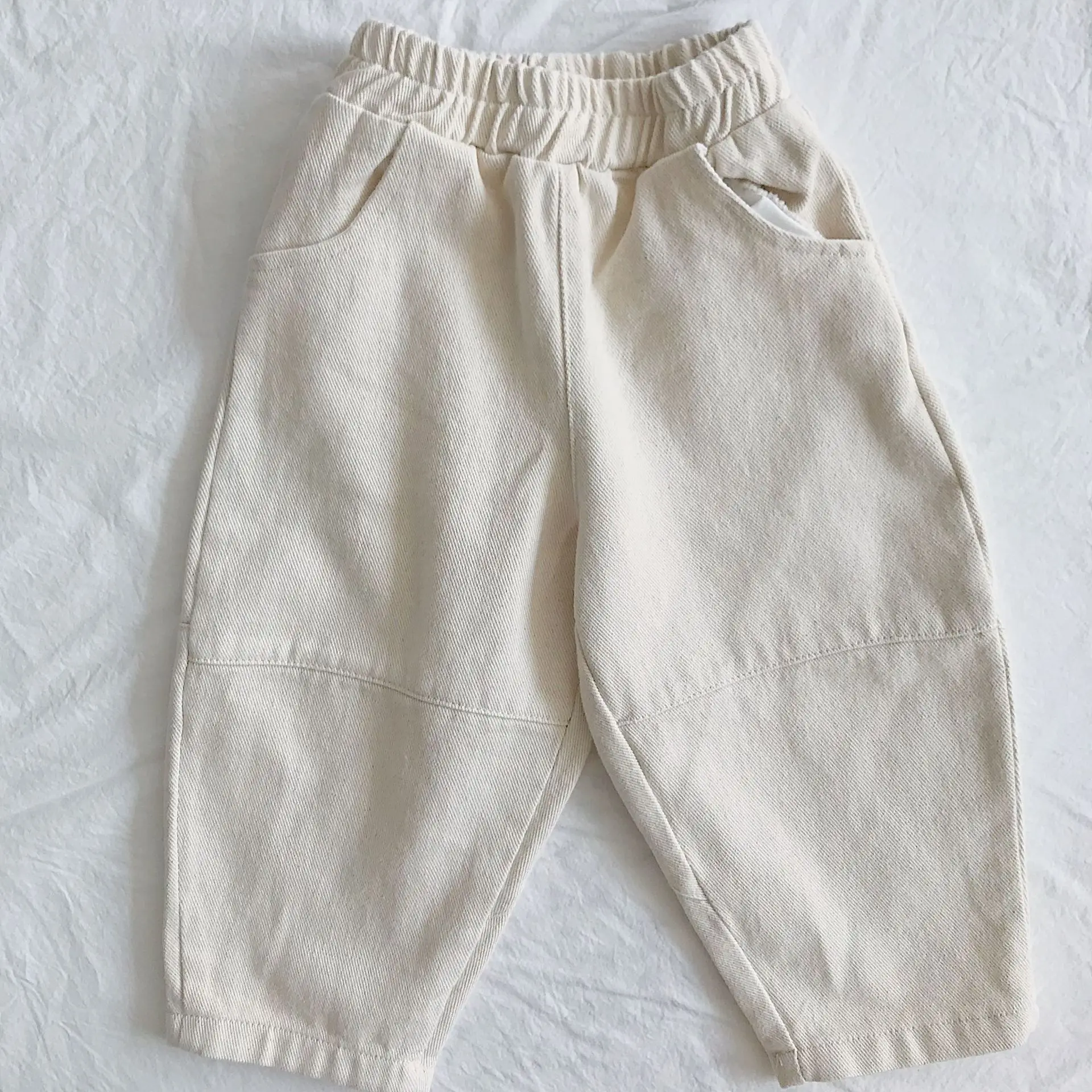 Childrens Pants Spring and Autumn Korean Version Casual Daily Solid Color Simple and Versatile Work Pants Fashionable