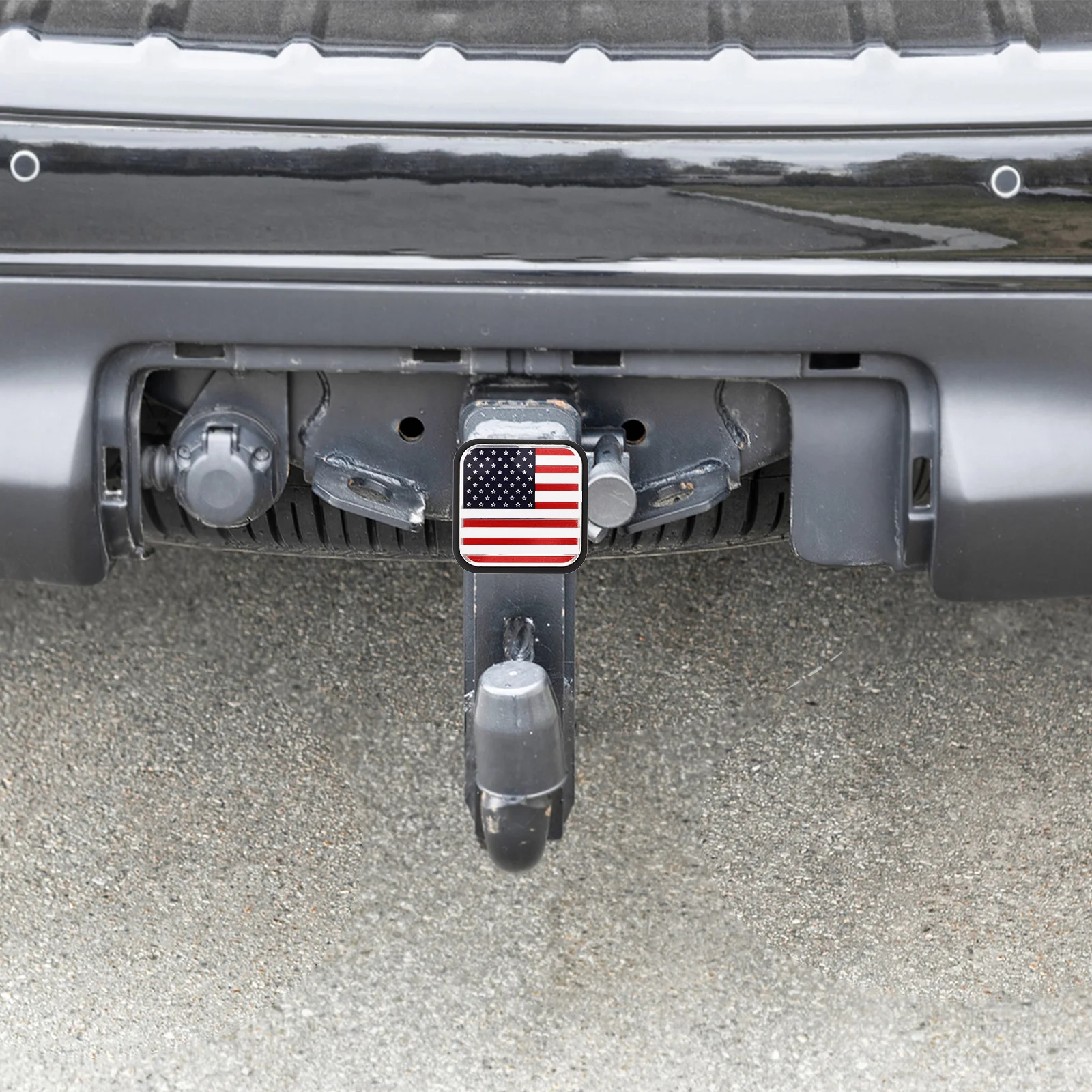 

Hitch Receiver Cover 2 Inch Rv Trailer Camper Stylish Us Flag Pattern Protective Rubber Material Receiver Tube Cap