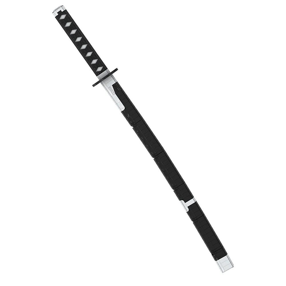 Décennie s de Construction de Modèle Katana Simple MOC-165438 Gobricks, Couteau d'Arme à Sauter Classique, Briques de Bricolage, Jouet pour Enfants, Cadeau d'Anniversaire et de Noël