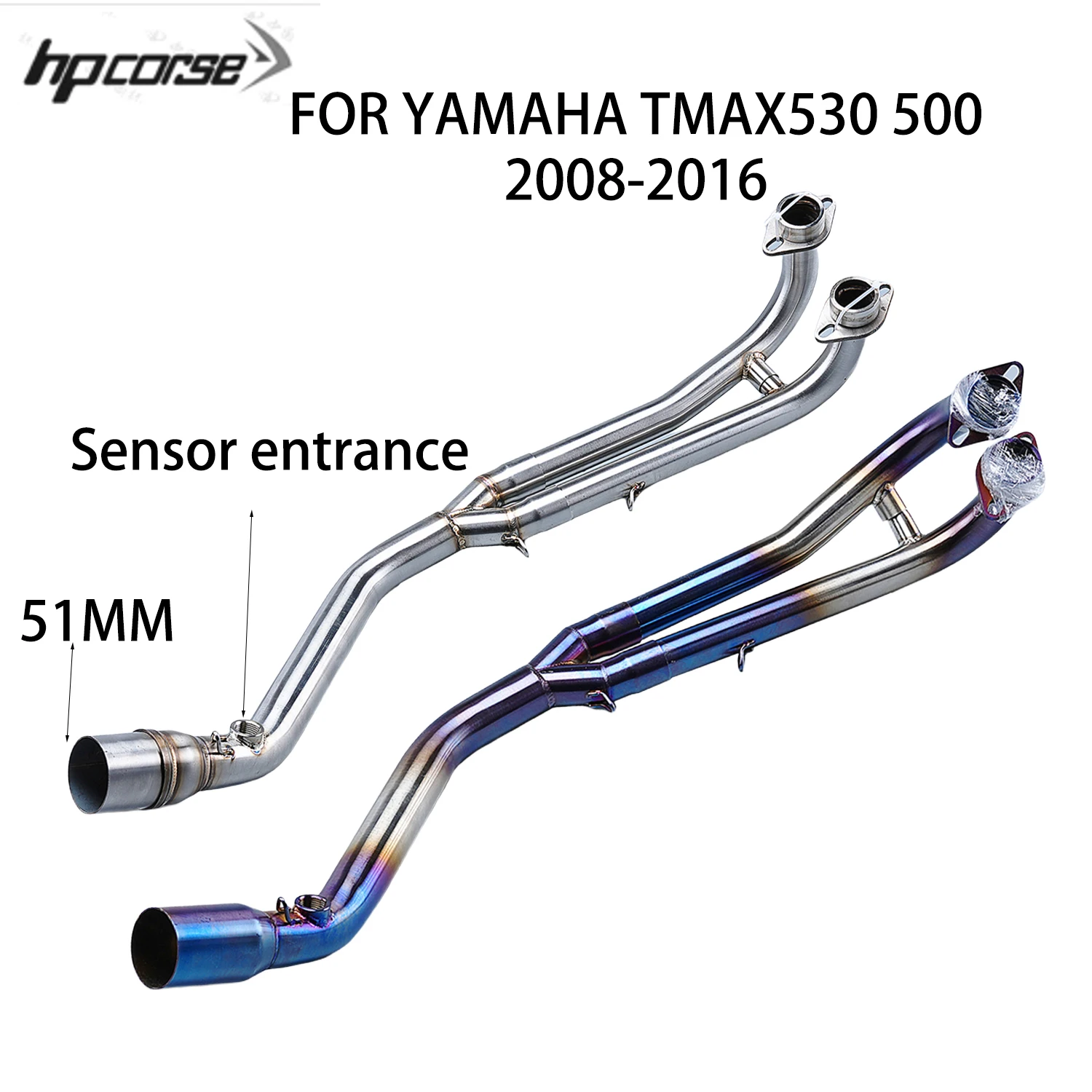 

Выхлопная система для мотоциклов Yamaha Tmax 500 530 YP500 2008-2016, глушитель, полная система выхлопа для Tmax530 Tmax500