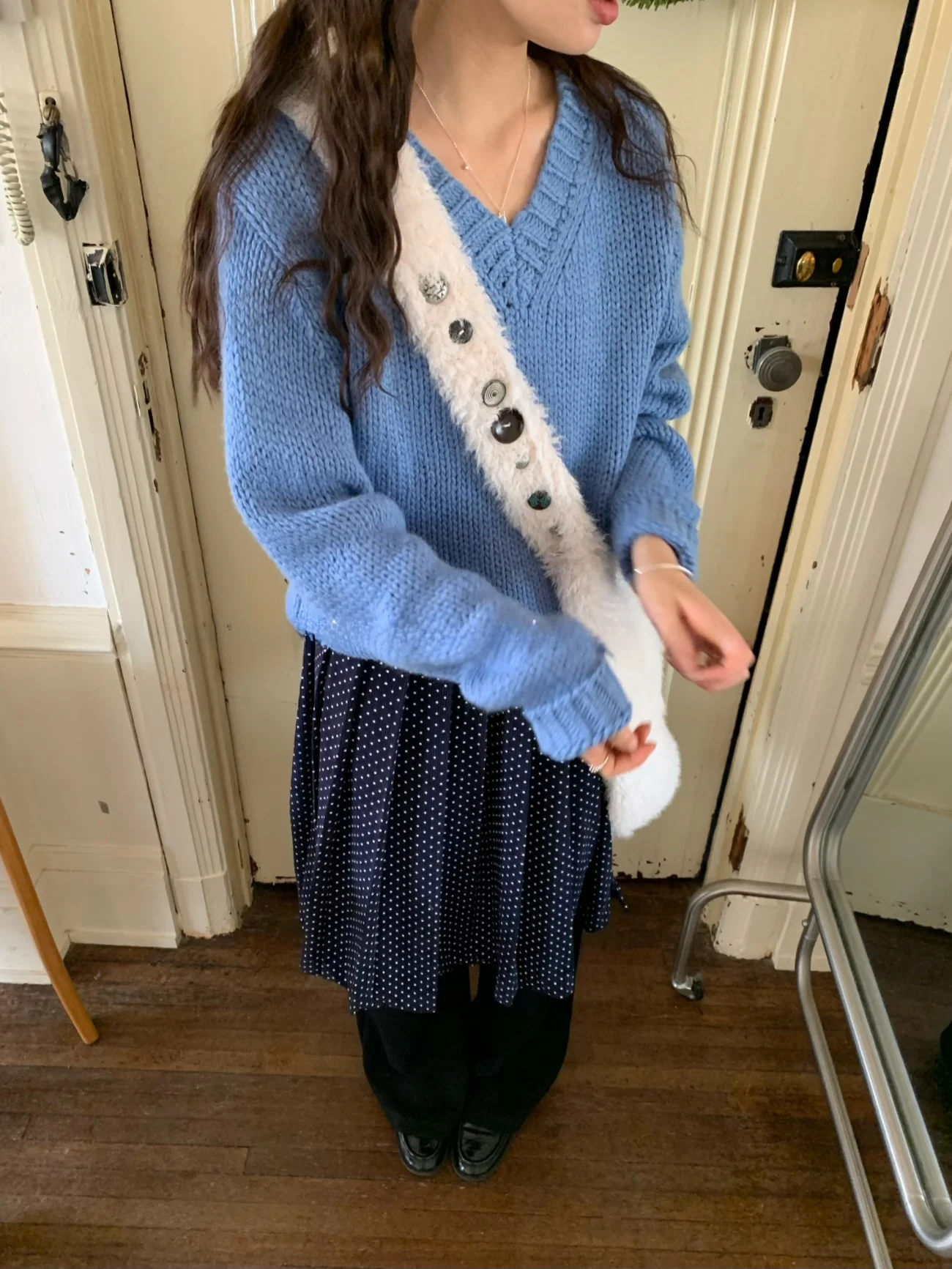 

Healing Sle Loose Fit V-Ne Knitwear Color Comfortable Warm Pullover Korean Faion Women's Winter Thiened Top