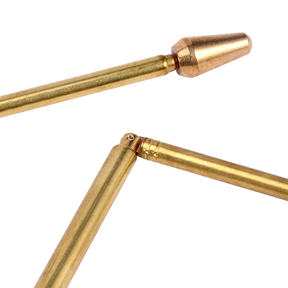 2Pcs/1Pair 99.9% Pure Copper Dowsing Sticks Metal Detector Rod Copper Probe Portable Tools For Underwater Gold Hunting