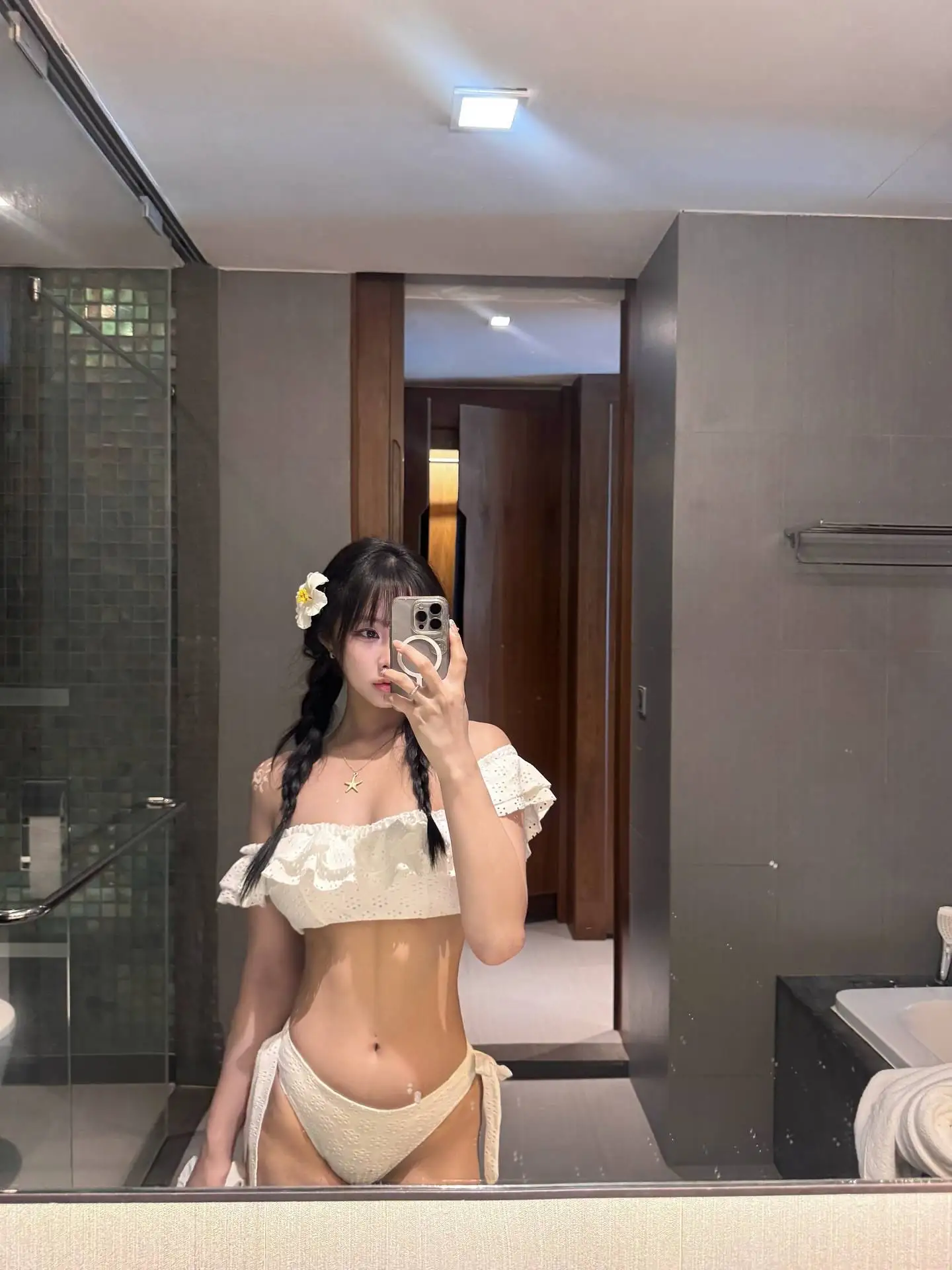 

Сексуальный купальник-бикини с вырезами для женщин, для пляжного отдыха, с цветочным принтом, высококачественный, для спорта и фитнеса