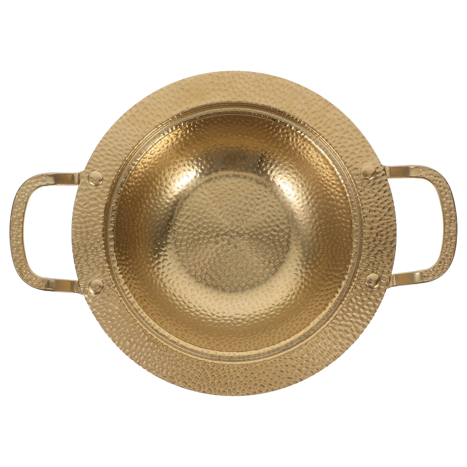 

Stainless Steel Cooking Pot Multifunctional Heat Resistant Kitchen Skillet Double Handles Non Stick for Home Restaurant Dry Pot