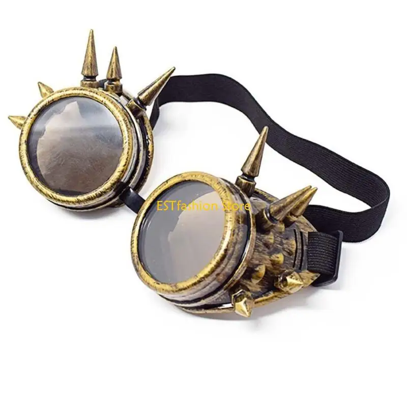 Y5GC wiatrakowe okulary przeciwsłoneczne mężczyzn Mężczyzn Women steampunk halloweenowe okulary imprezowe