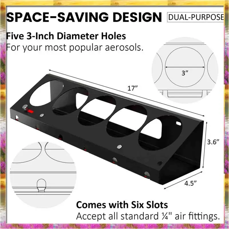 

【AB07 Цена 】2 шт. пневматический держатель для инструментов/стойка для аэрозоля, настенный держатель для бутылок с распылителем, органайзер для воздушных инструментов, простой в использовании