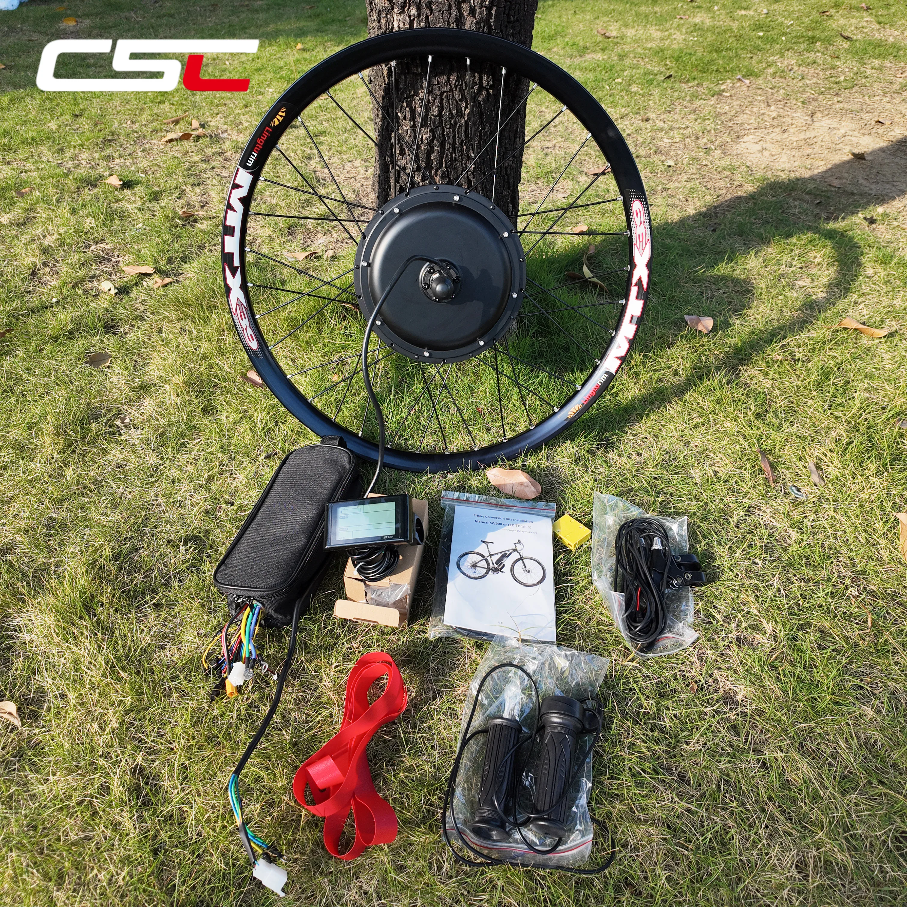 CSC دراجة كهربائية تحويل عدة EBike 20 "24" 26 "27" 27.5 "29" المحور الأمامي/الخلفي دراجة نارية عجلة عدة 36 فولت/48 فولت MTX حافة مع العرض #1