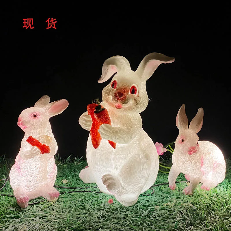 

LED rabbit light cartoon animal light outdoor rainproof luminous park scenic villa courtyard lawn