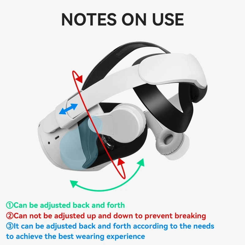 Attachable VR Headphone 180° Adjustable Design Earphone For Oculus Quest 2 VR Headset Bass Earphone Spare VR Part