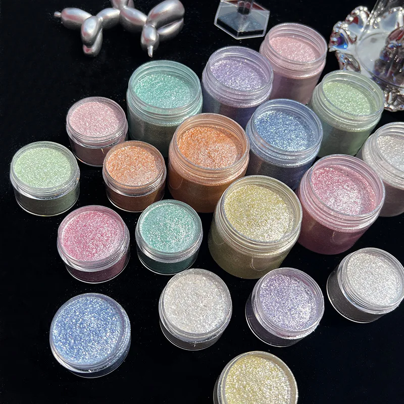 Polvo de camaleón de diamante, polvo de Mica camaleón utilizado para resina epoxi/fabricación de velas/bomba de baño/luma/arte de uñas