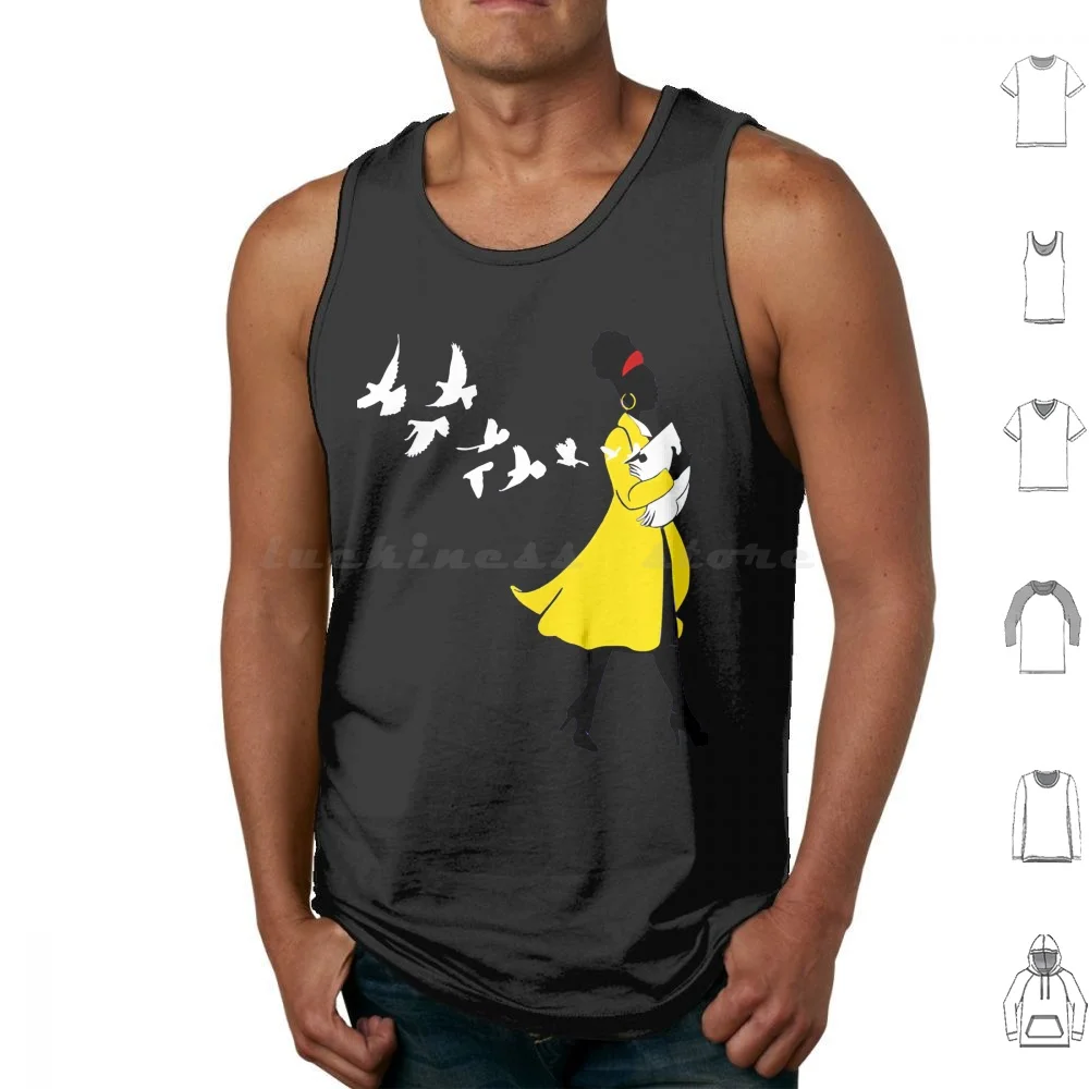 Amanda Gorman Art camisetas sin mangas chaleco sin mangas Amanda Gorman mujeres negras inauguración del orgullo The Hill We Climb Amanda Gorman para