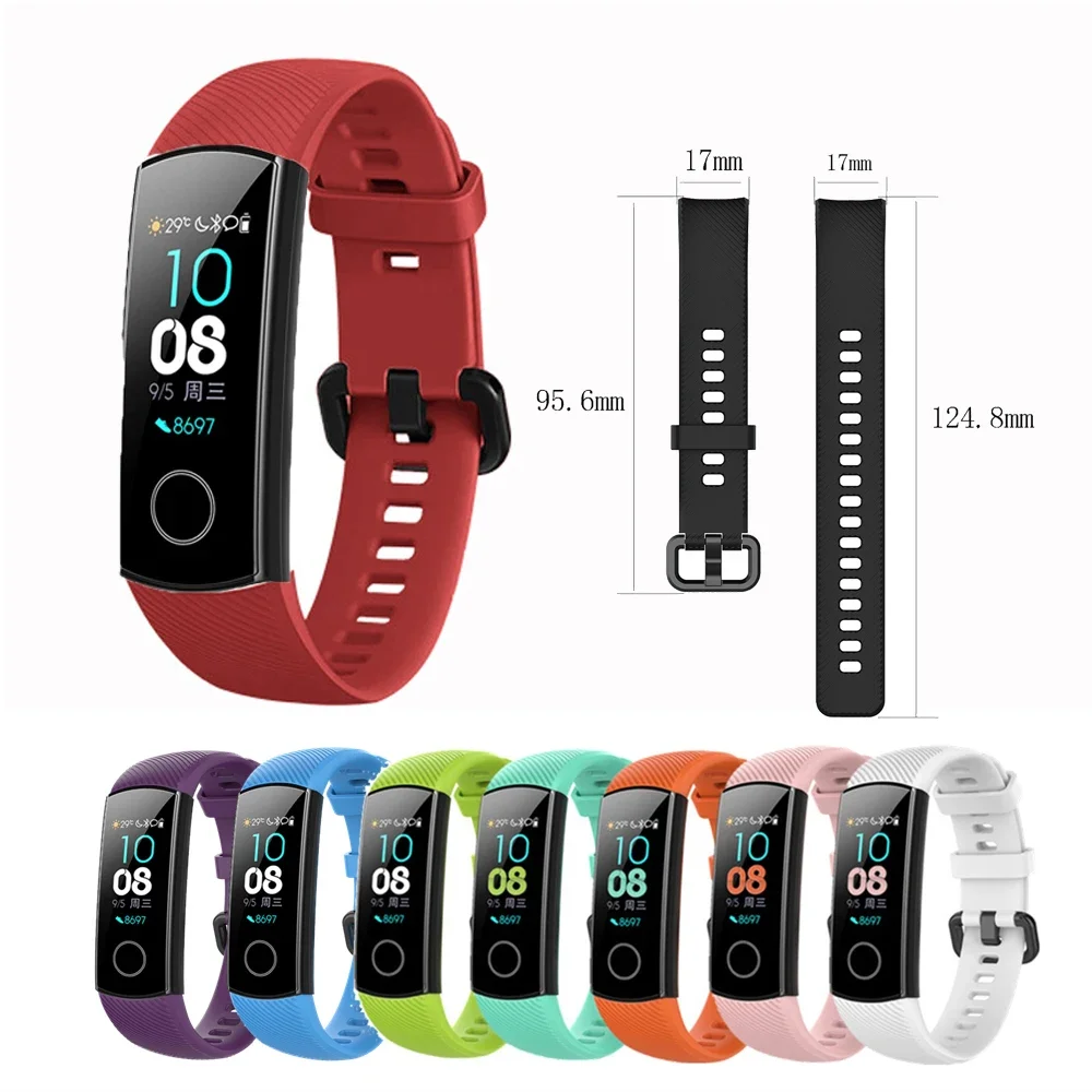 

Силиконовый ремешок на запястье для Honor Band 4 5, умные аксессуары, сменные браслеты, ремешок для браслета Honor Band 5,