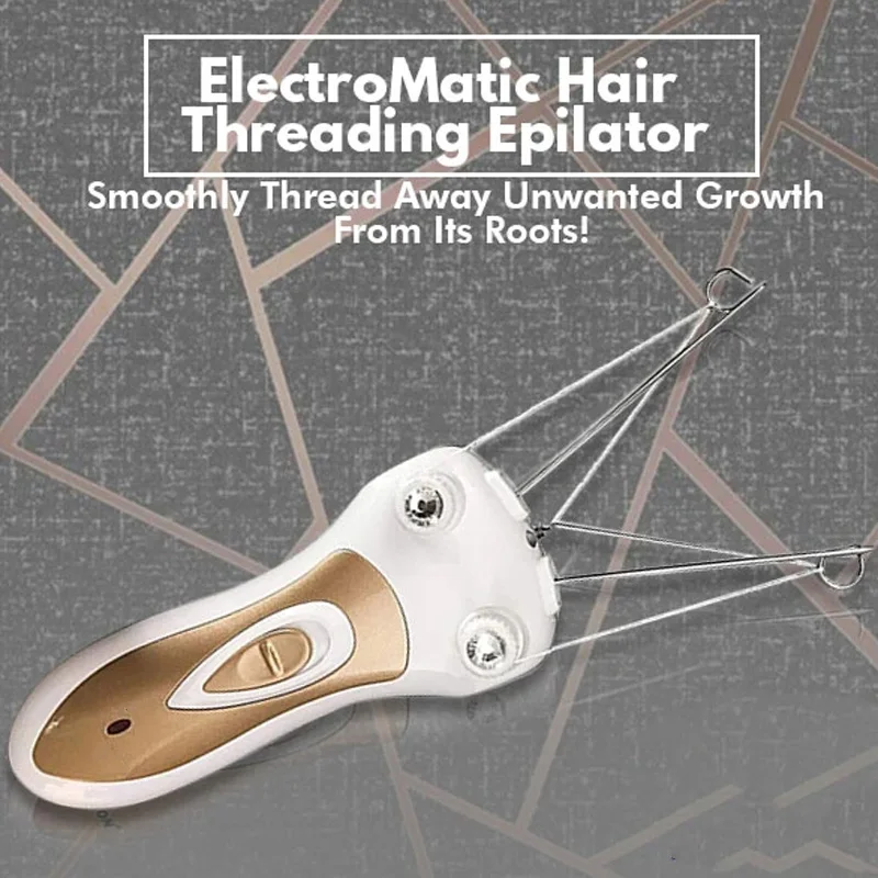 

B26B Electric Women Epilator Men Body Face Leg Neck Facial Hair Remover For Lady With Cotton Thread Makeup Cosmetic Tool