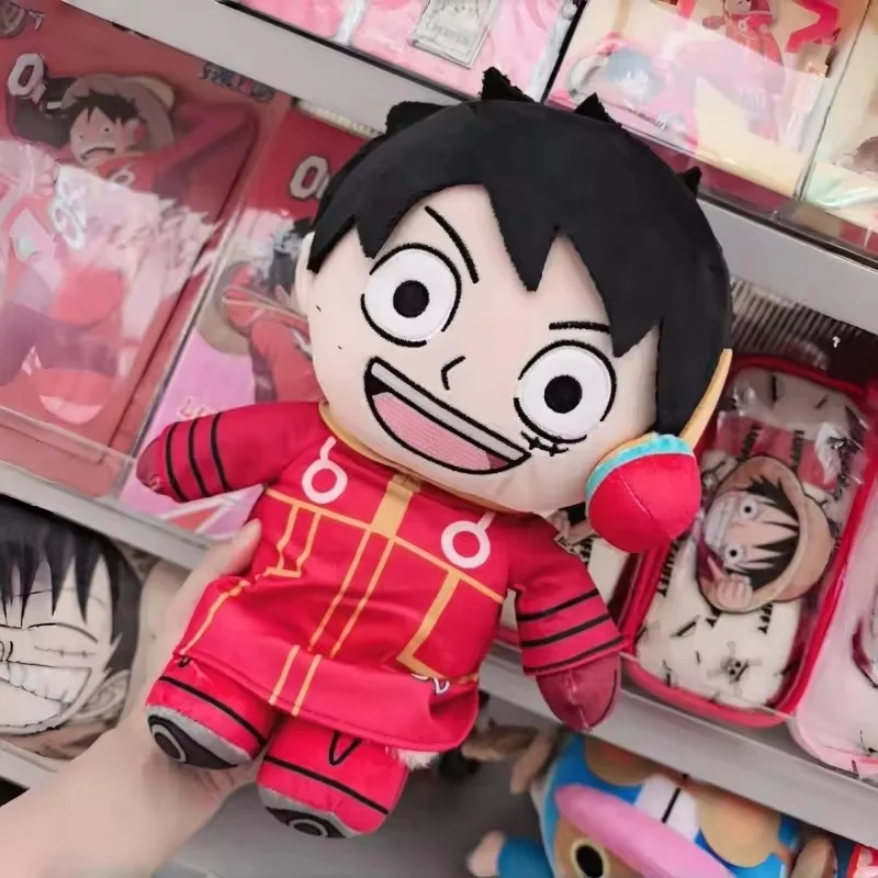 Authentic In Stock Miniso One Piece Classic Series No.12 Sitting Plush Doll One Piece Luffy Decoration Ornament Festival Gift