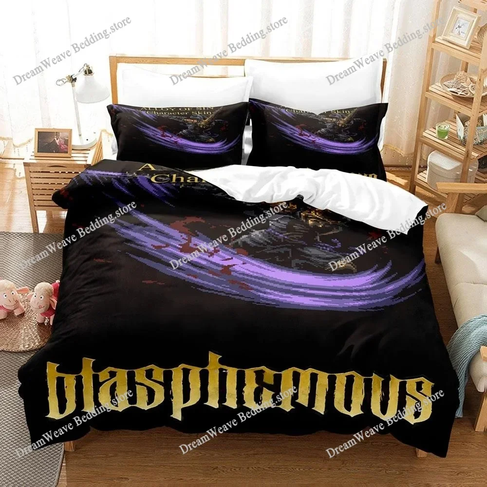 

Blasphemous Bedding Set Single Twin Full Queen King Size Bed Set Adult Kid Bedroom Duvet Cover Sets 3D Print Game Bed Sheet Set7