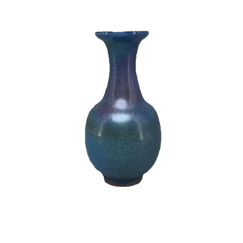 

Ceramic vase charcoal burn green Jun interior decoration decorative craft small vase jarrones florero flower vase High 18.5 cm