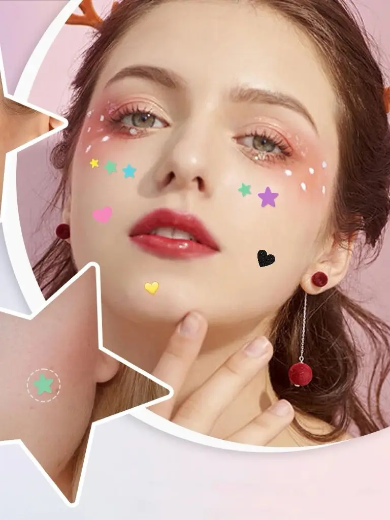 432 قطعة، مقاسات رقعة حب الشباب على شكل نجمة وقلب لسيناريوهات مختلفة. صندوق حورية البحر لطيف وعصري وضروري وجميل