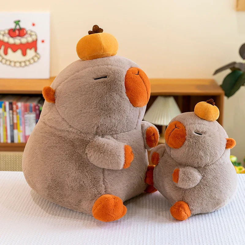 Kawaii Plush Toy Cute Capybara Doll Stuffed Animal for Kids Birthday Gift Soft Cuddle Toy Childrens Favorite Christmas Gifts