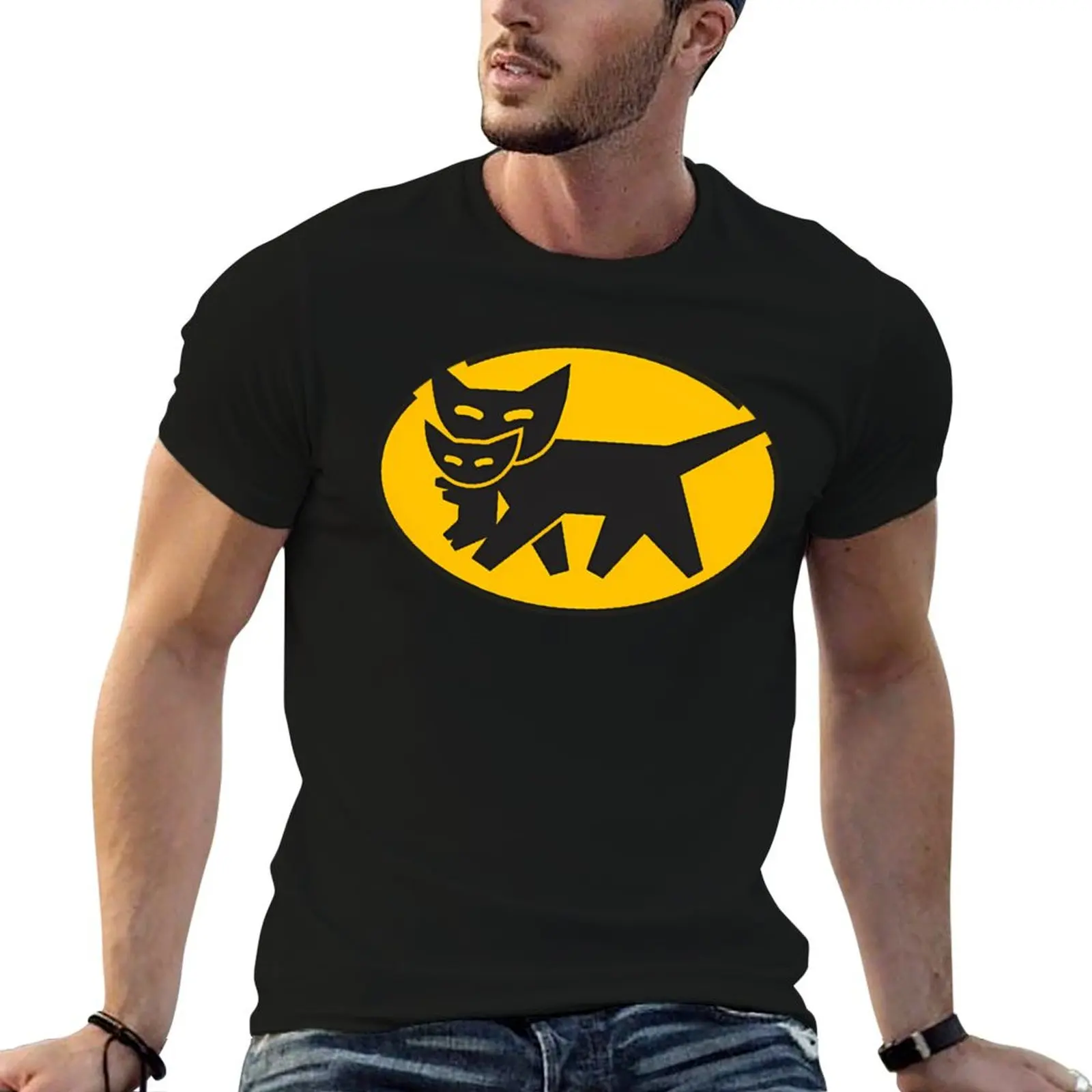 Yamato Transport Kuroneko Logo () T-Shirt Holiday Casual Short Sleeve Top