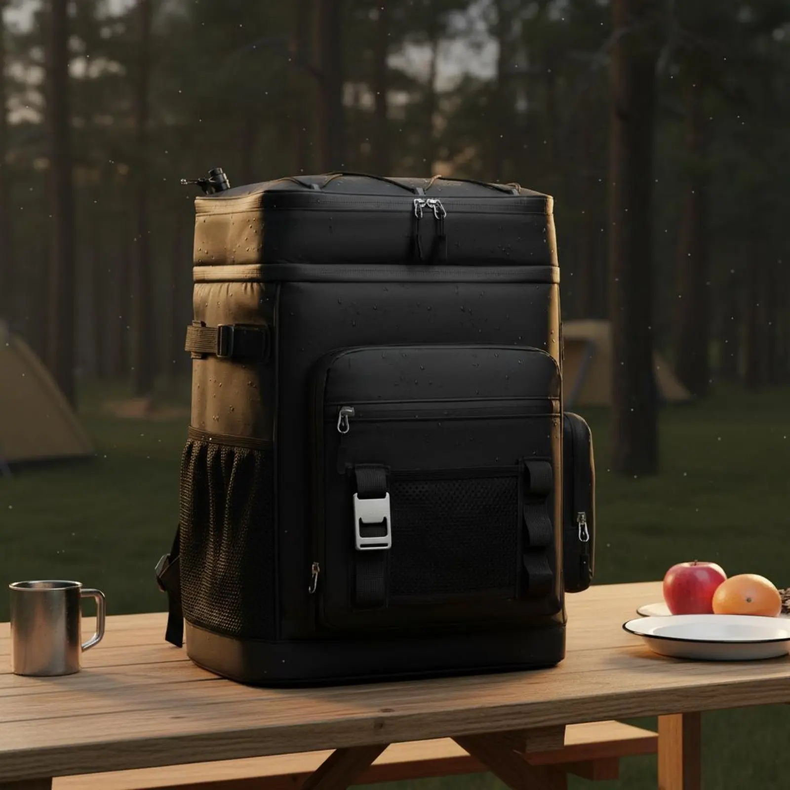 

Waterproof Cooler Backpack Leak Proof Insulated Cooler Backpack Cooling Gear Portable Padded Shoulder Strap for Camping, Outdoor