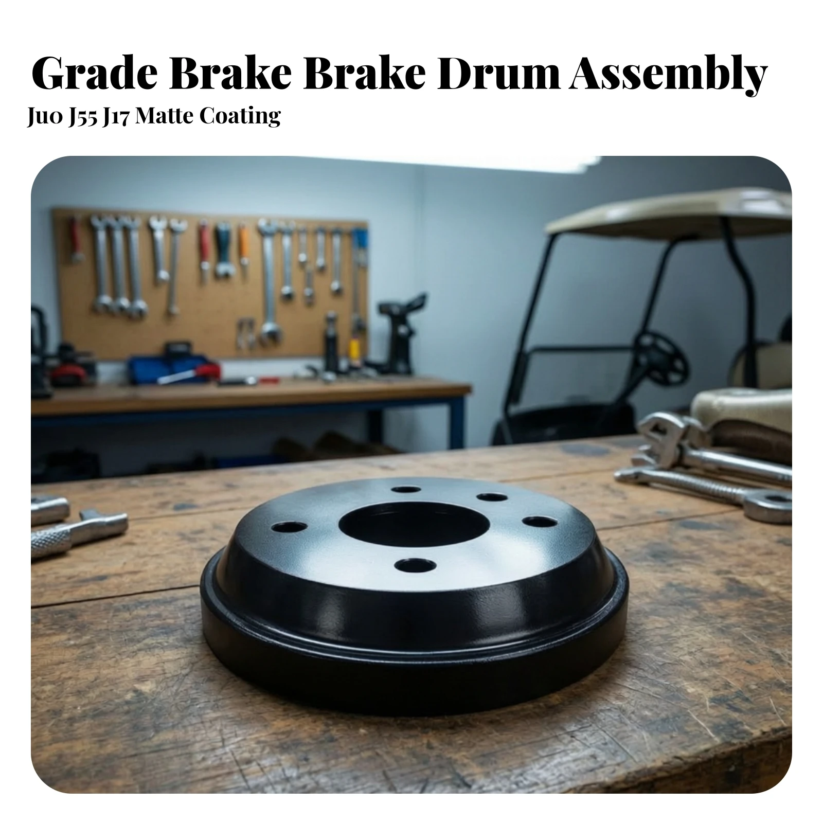 OEM-Compatible Series 1-G29 Golf Cart Brake Drum Reliable Braking Performance OEM Replacement Brake Drum Cast Steel Sleek