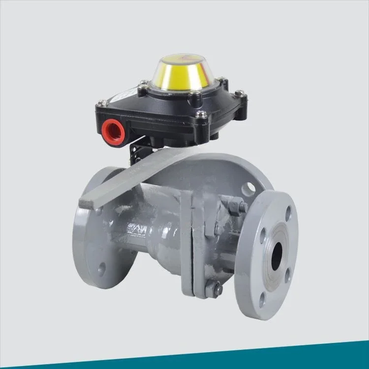 صمام كروي ثلاثي الاتجاه من النوع L مع إشارة موضعية 032-2516-X-2200AT #2