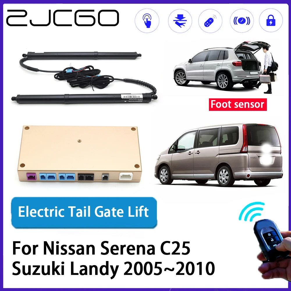 ZJCGO Car Auto Trunk intelligent Electric Tail Gate Lift Automatic Tailgate Opener for Nissan Serena C25 Suzuki Landy 2005~2010