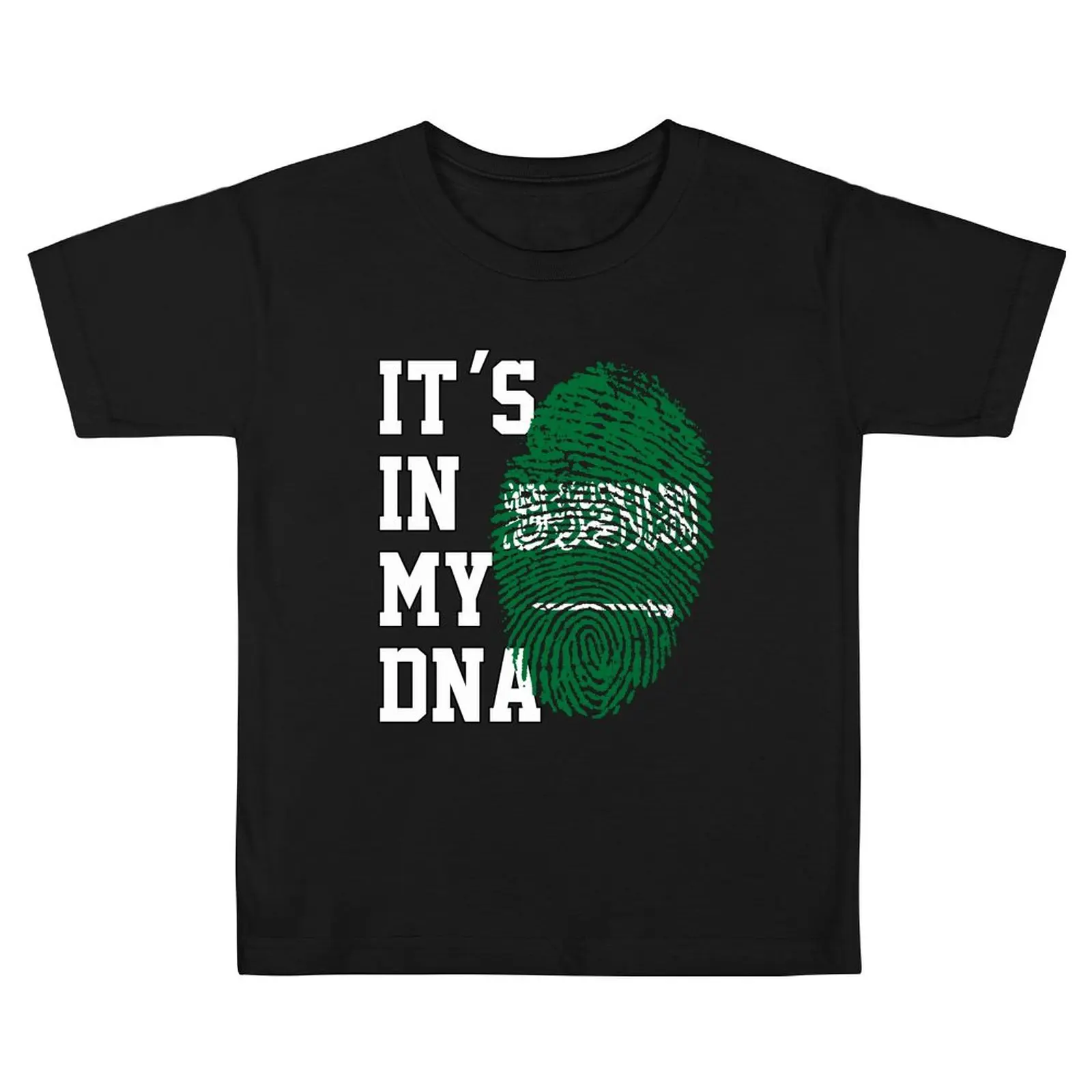 Youth Boy/Girl IT'S IN MY DNA Saudi Arabia Flag Love Saudi Arabian T-shirt Kids tshirt tee 100% Cotton T Shirt Children