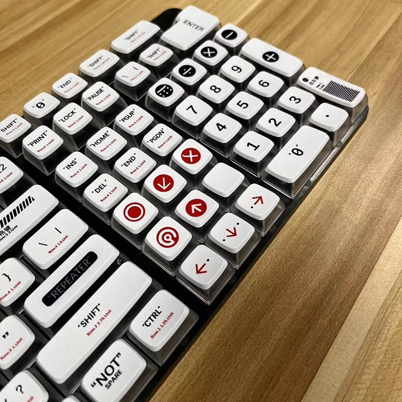 CBSA highly adaptable mechanical keyboard keycaps cross-border four sided transparent cross axis keycaps